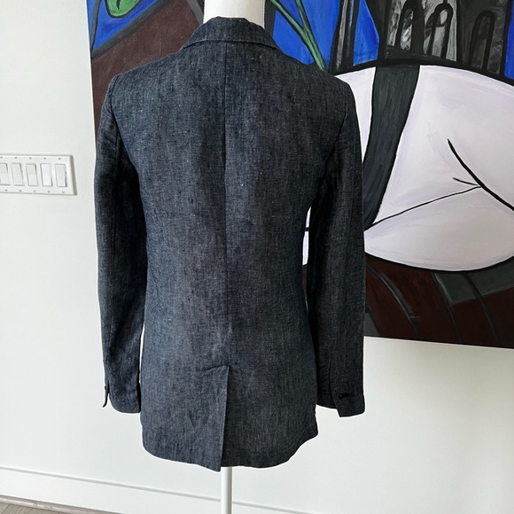 BANANA REPUBLIC BOYFRIEND LINEN  BLAZER Size 2 - Picture 10 of 11